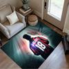 Man City Player Action Floor Rug Office Rug Design for Game Room Study room Entryway Decorate room Antislip Carpet Office home decor
