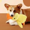 Mellow Dog Calming Duck Toy - Quacking, Squeaky, Durable for Indoor Small Dogs (Yellow)