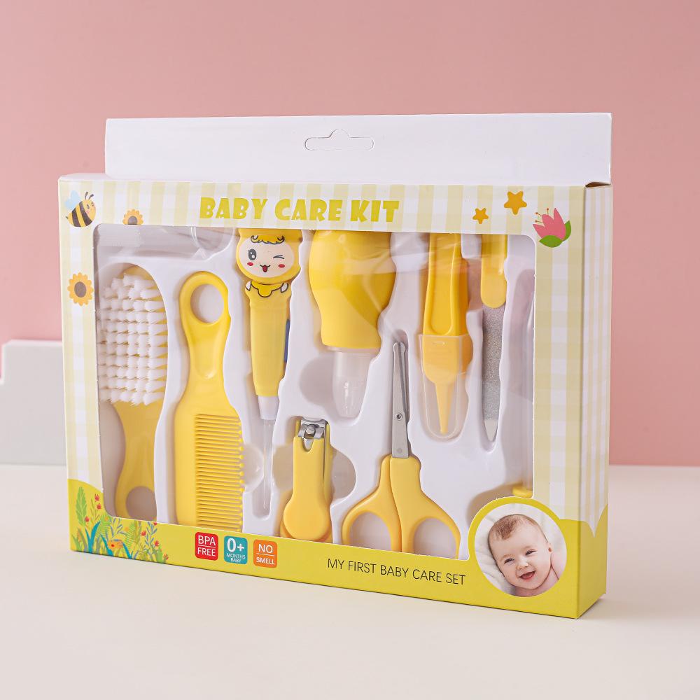 10-Piece Baby Care Set: Ear Pick, Nail Clipper, Nail File, Medicine Feeder.