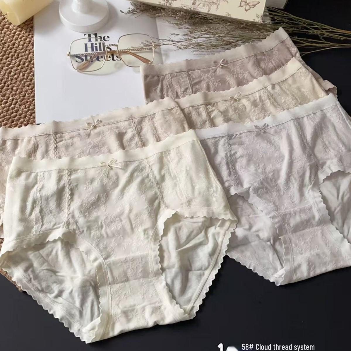 Women s 5-Pack Jacquard Nude-Feel Mid-Rise Modal Briefs with Silk Gusset and Light Tummy Control One size