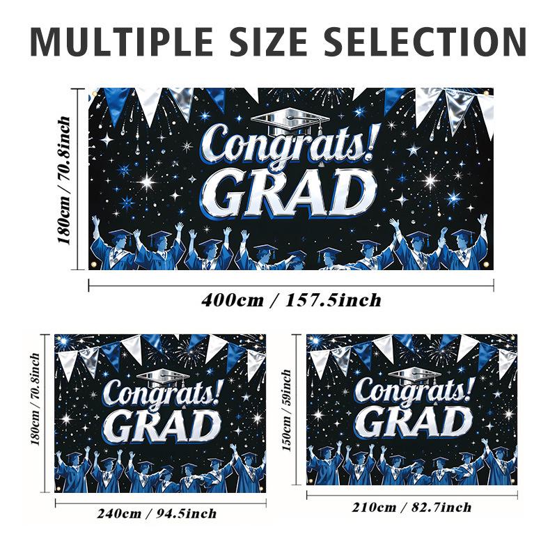 2026 Graduation Party Garage Banner: Yard Decoration Flag