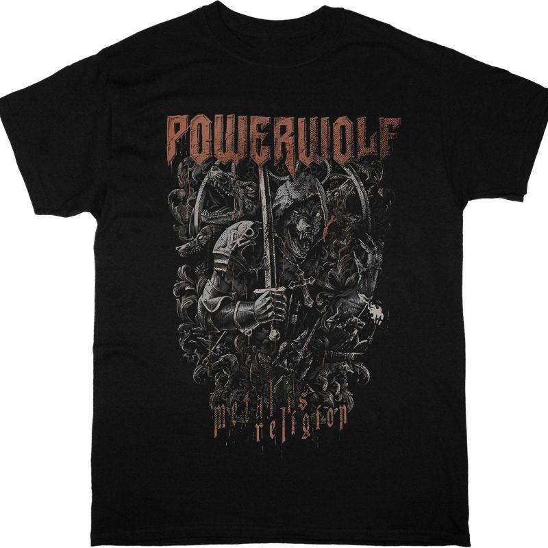 Черная футболка Powerwolf Knights And Wolves S разноцветный