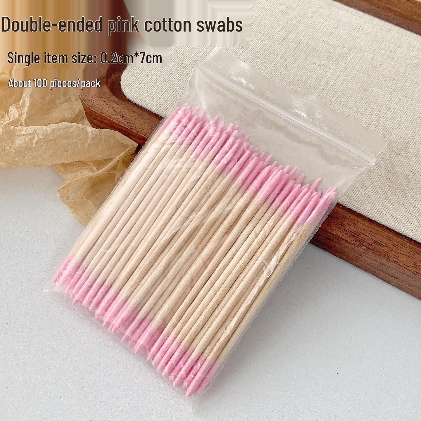 Precision Nail Art Cotton Swabs: Anti-Overflow, Double-Ended, Super Fine Tips for Clean Nail Grooves