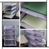 Hollow Four-Layer File Tray Moisture-Proof File Rack Storage File Frame Desktop Storage File Rack Information Organization and Storage