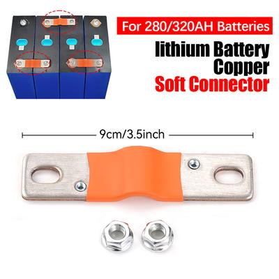 12V Busbar Lifepo4 Battery Flexible Copper Connecter 74mm 3mm 400A for 280Ah 302Ah 310Ah 320Ah Lifepo4 Battery Use