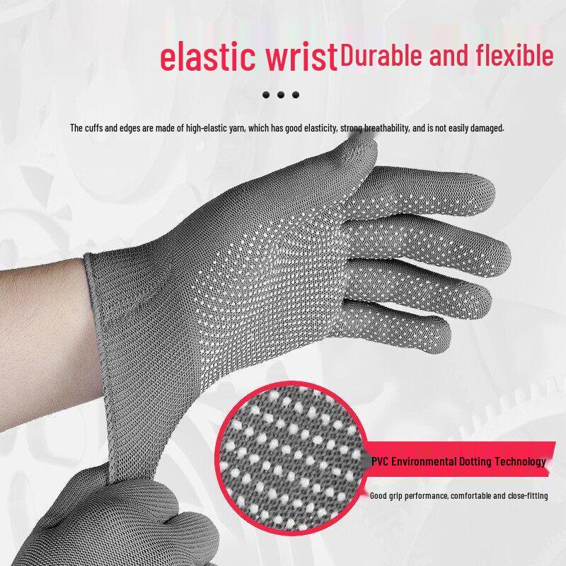 Nylon Dotted Anti-slip Work Gloves