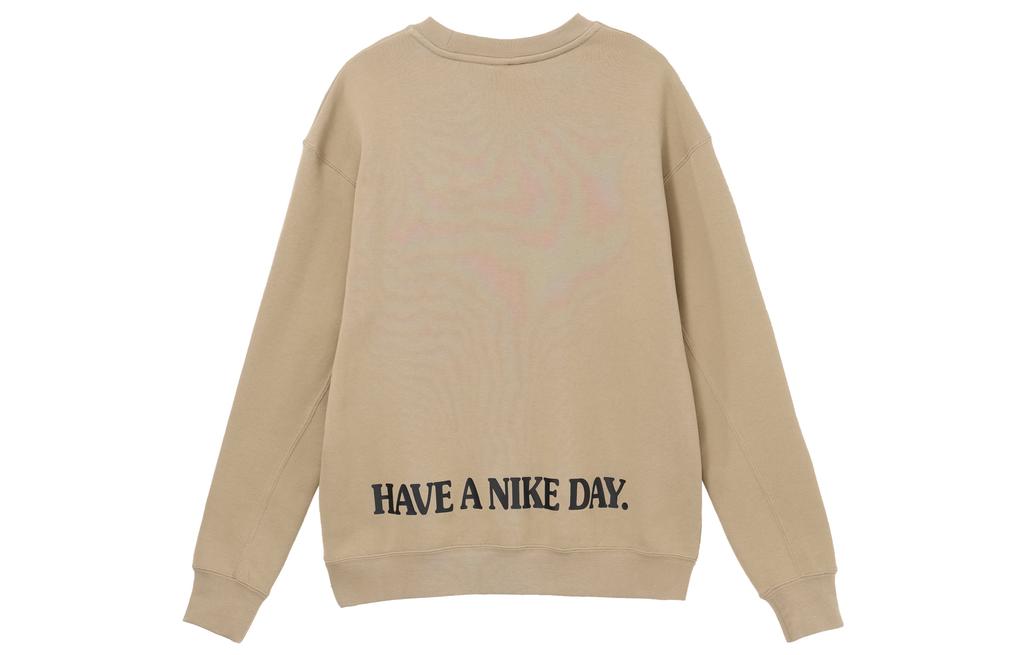 Nike Sweatshirts Men's Khaki Crew Neck Moderate Regular HJ0836-247