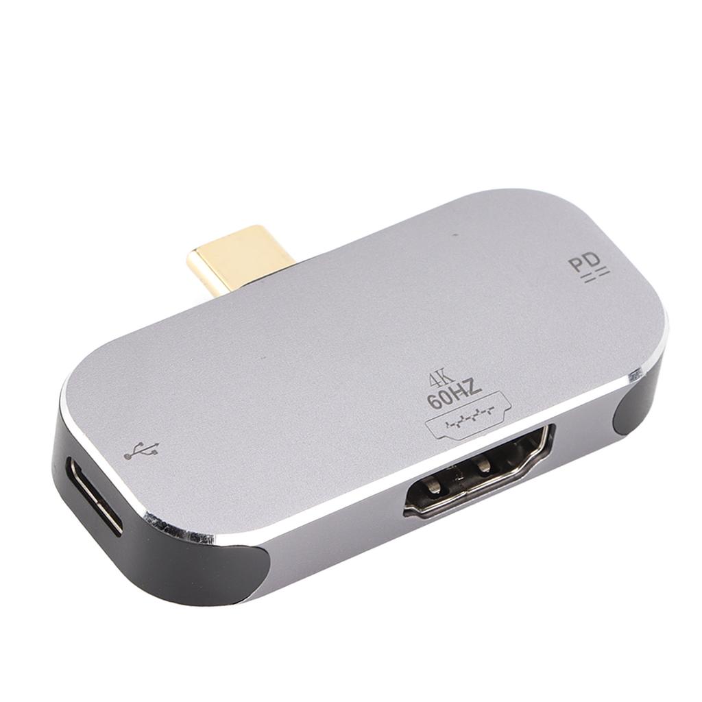 USB C Hub 3 in 1 Type C Male to HD Multimedia Interface 2 Type C Female Docking Station for Windows for Android for OS X