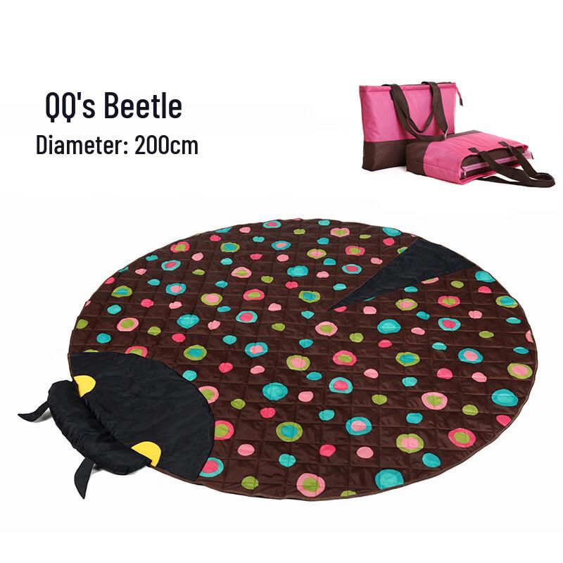 Yuzhan Cartoon Ladybug Oxford Camping Picnic Mat 200cm Diameter