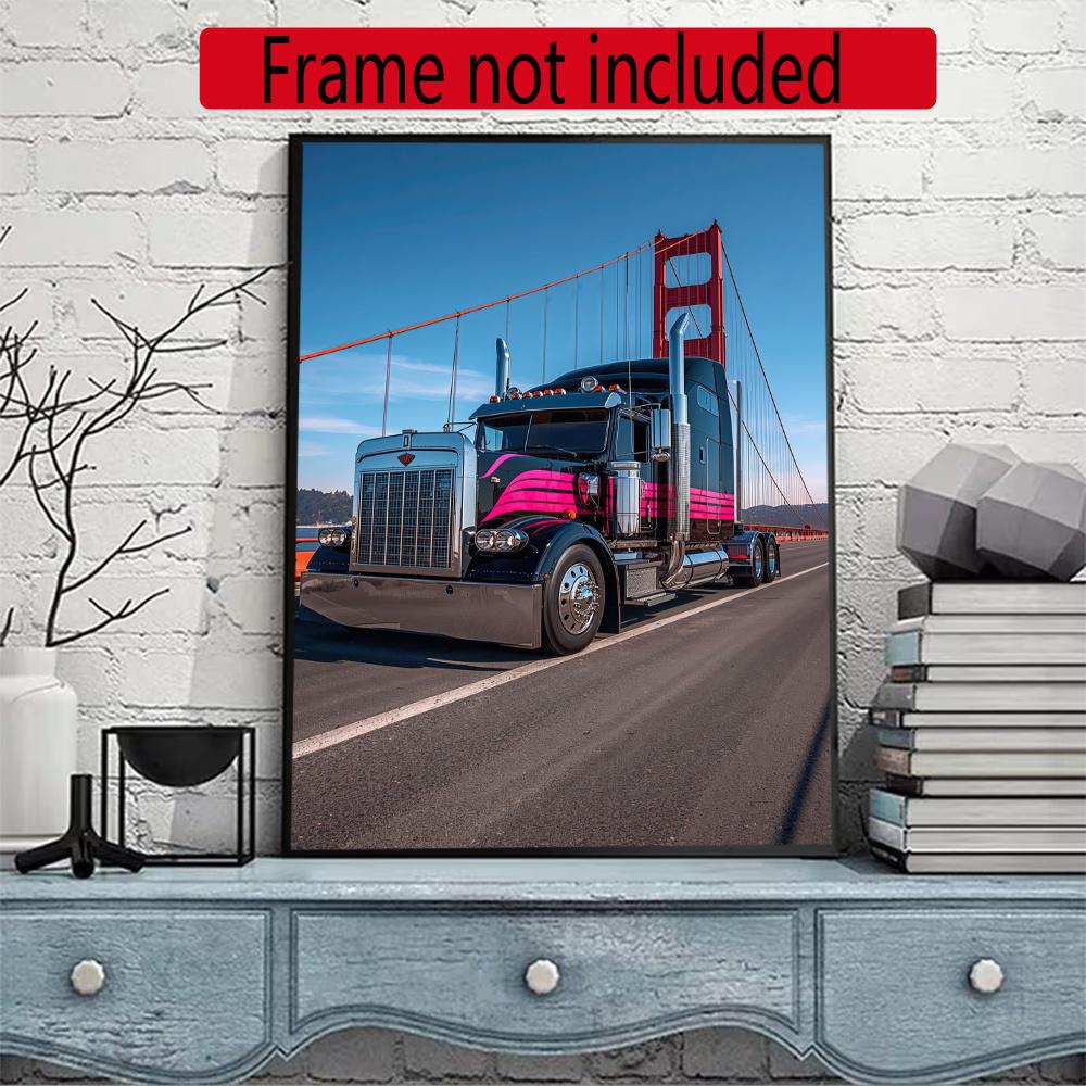 Kenworth 5D Diy Diamond Painting Round Diamond Mosaic Suitable For Beginners Diamond Painting Rhinestones Gift Frameless