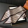 2025 New Silk Scarves Girl Headband Neckerchief Foulard Hairband Hijab Ribbon Women Luxury Fashion Print Silk Scarf Tie Neck Bag