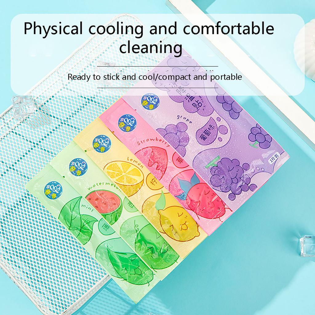 10PCS Summer Ice Cool Patch Cold Compress Ice Cool Patch Physical Cooling Heatstroke Prevention Antipyretic Tool