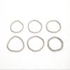 1Set European And American Exaggerated Round Bead Chain Bracelet Hip-Hop Trend Geometric Metal Bracelet
