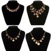 Stylish Gold Crosses Necklace for Women with Seashells Charm Decoration for Beach and Summer Fashion Statement Pieces