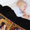 Alphonse Mucha Throw Blanket Picnic Thermal Retros Bed Blankets