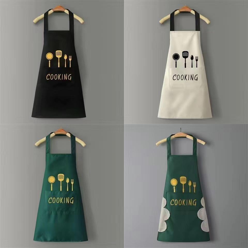 Waterproof Proof Oil Pvc Apron With Pocket Butcher Chefs Kitchen Cook Unisex Bbq