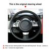 Car Inner Accessories For Toyota FJ Cruiser 2007 2008 2009 2010 2011 2012 - Microfiber leather Steering Wheel Cover Trim