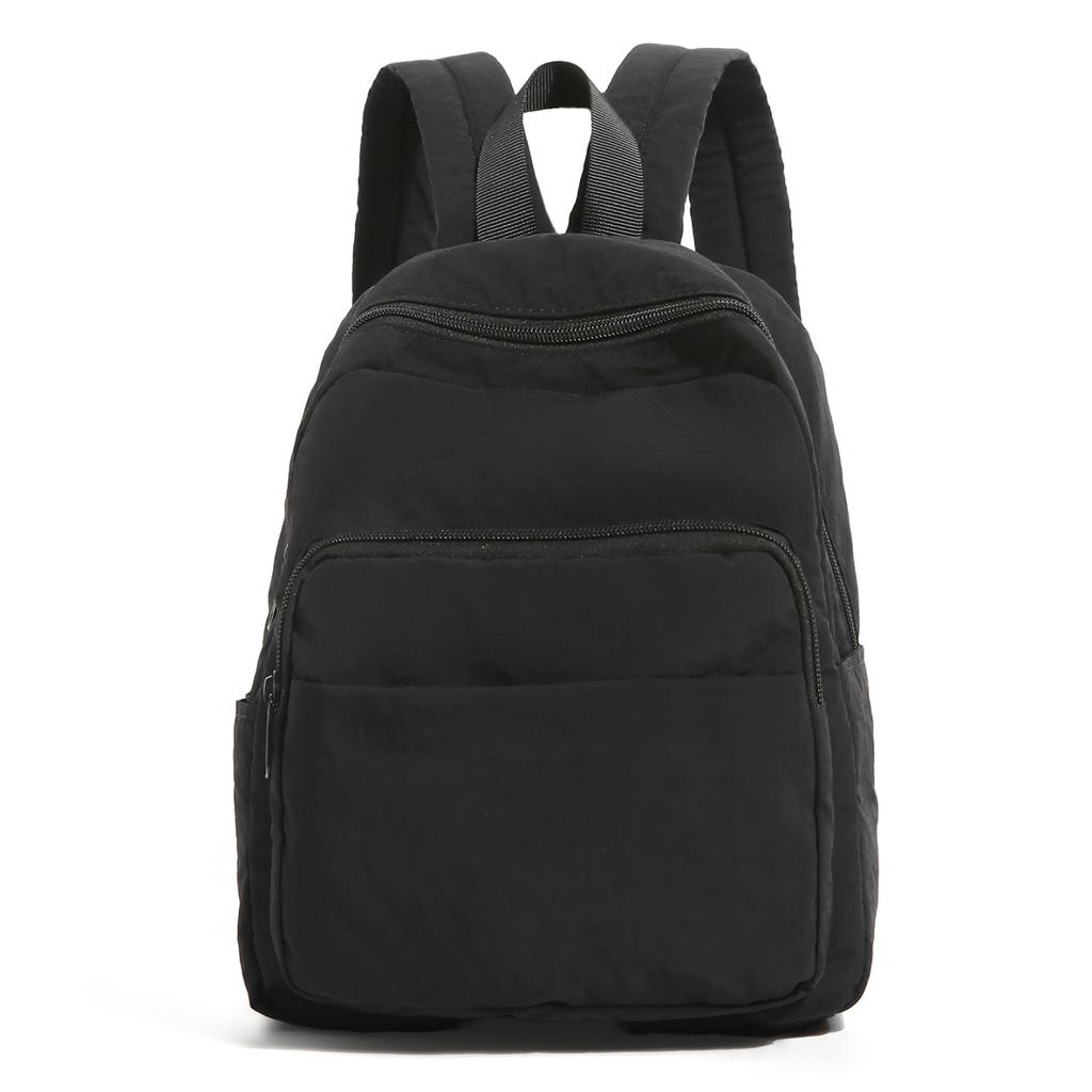 Schoolbagins Mori Harajuku high school student college student backpack solid color unprinted wind wash canvas bag travel backpack
