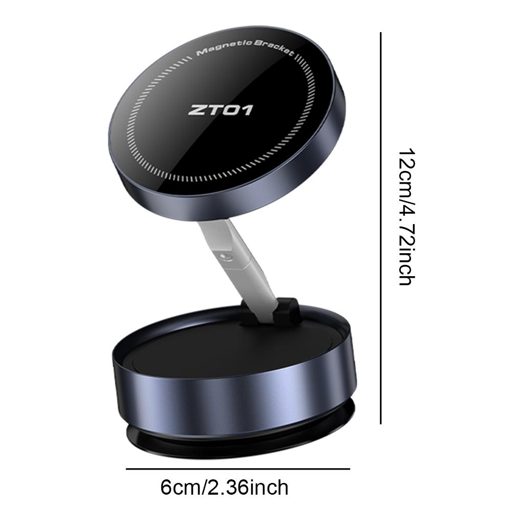 Magnetic Vacuum Car Phone Holder Foldable Suction Cup Navigation Stand Bracket Vacuum Suction Phone Holder for Magsafe iPhone