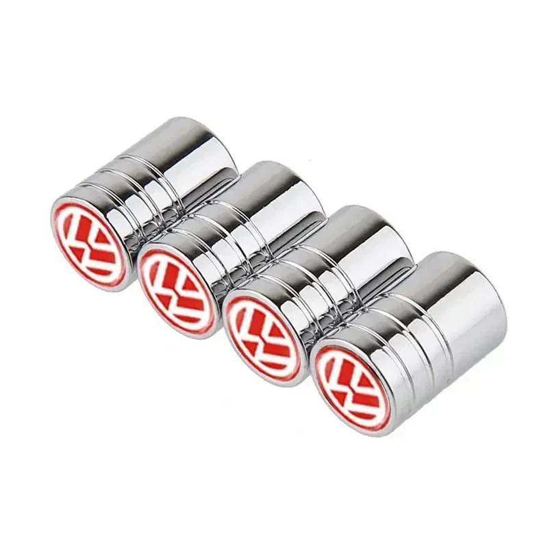 

New 4PCS Anti-rust Car Wheel Tyre Tire Valve Stem Caps Cover For Volkswagen Rline GTI Golf Bora Scirocco POLO Sharan Sagita