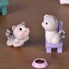 Naughty Cute Micro Landscape DIY Kitten Resin Craft Ornament Small Statue Figurines Miniatures