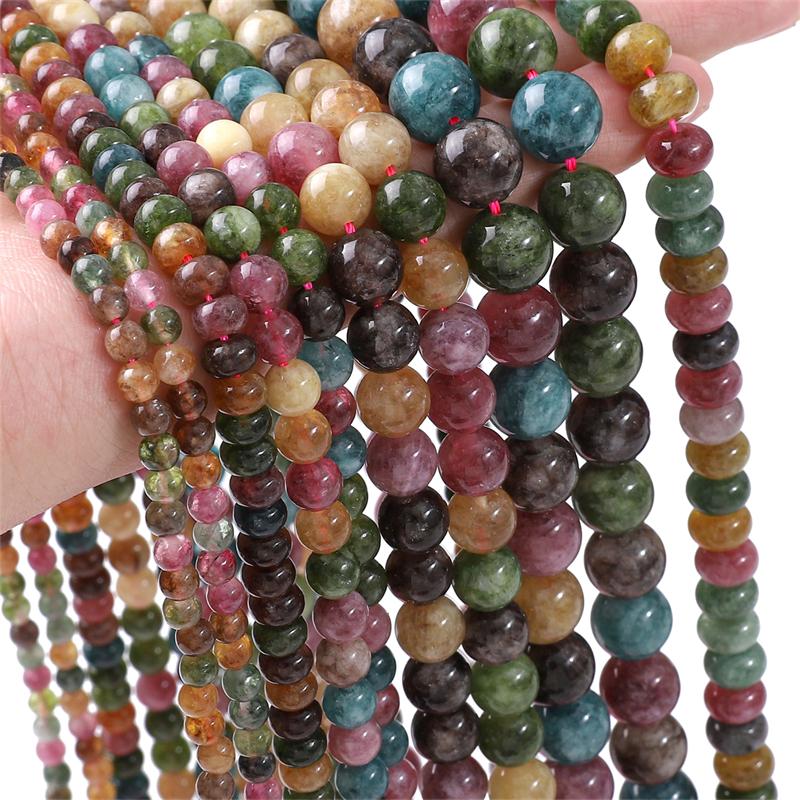 Syntetyczne Imitacje Turmalinu Koraliki do Liczydła, do Samodzielnego Tworzenia Naszyjników Bransoletek Biżuterii