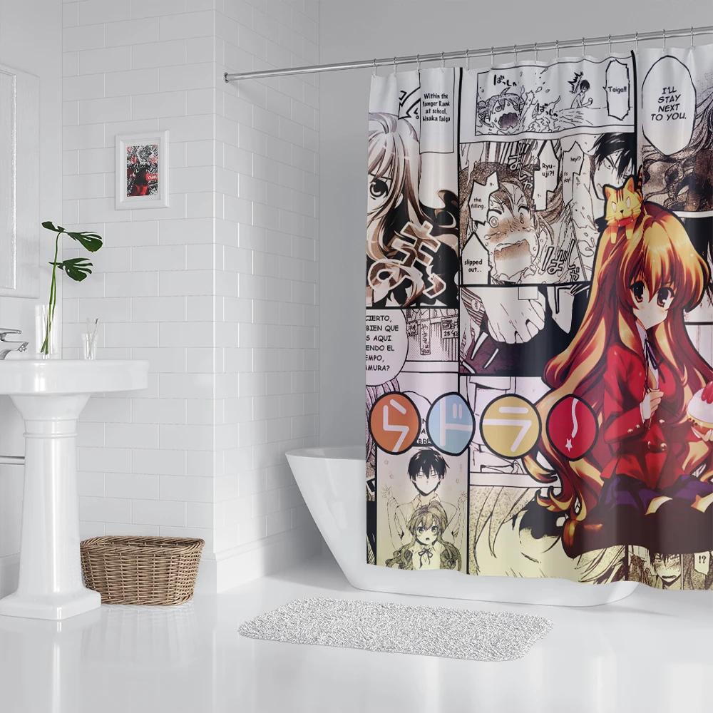 Anime Shower Curtain With Hook Bathroom Curtain Bathroom Decor Anime Decor  Curtain