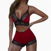 Women Bra Color Suit Lace Edge Shorts Suit No Rims Underwears