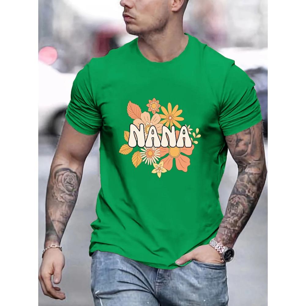 Printed Tee Shirts Man Breathable Cotton T Shirt Sport All-Match Clothing Crewneck Loose Short Sleeve