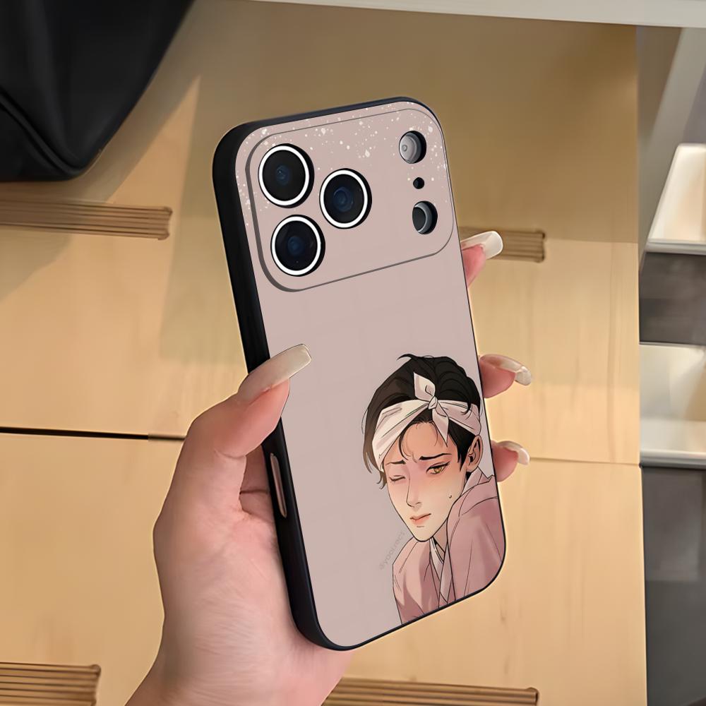 Painter The-w-Nights-Anime Phone Case For IPhone 17 Air 16 E Pro Max 15 14 13 Mini 12 Pro 11 Max Plus Black Soft Shell
