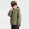 Boys' 3-in-1 Winter Outdoor Waterproof Hooded Padded Jacket