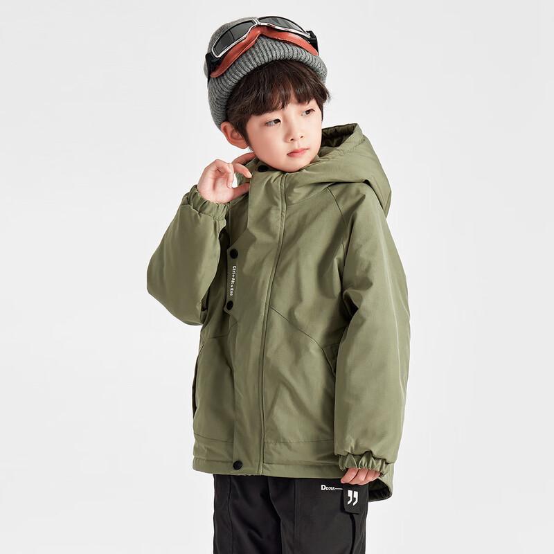 Boys' 3-in-1 Winter Outdoor Waterproof Hooded Padded Jacket