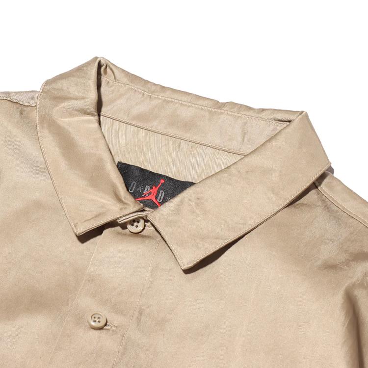 Jordan 6 x cămașă casual cu mânecă scurtă brodata Travis Scott pentru bărbați Topuri kaki CW3131-247