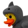 Huaqianguhh 3D-gedruckte Hai-Enten-Figur, Niedliche Gelbe Und Coole Kopfbedeckungs-Ornamente, Mini-Schreibtisch-Spielbare Dekoration für Zuhause und Büro
