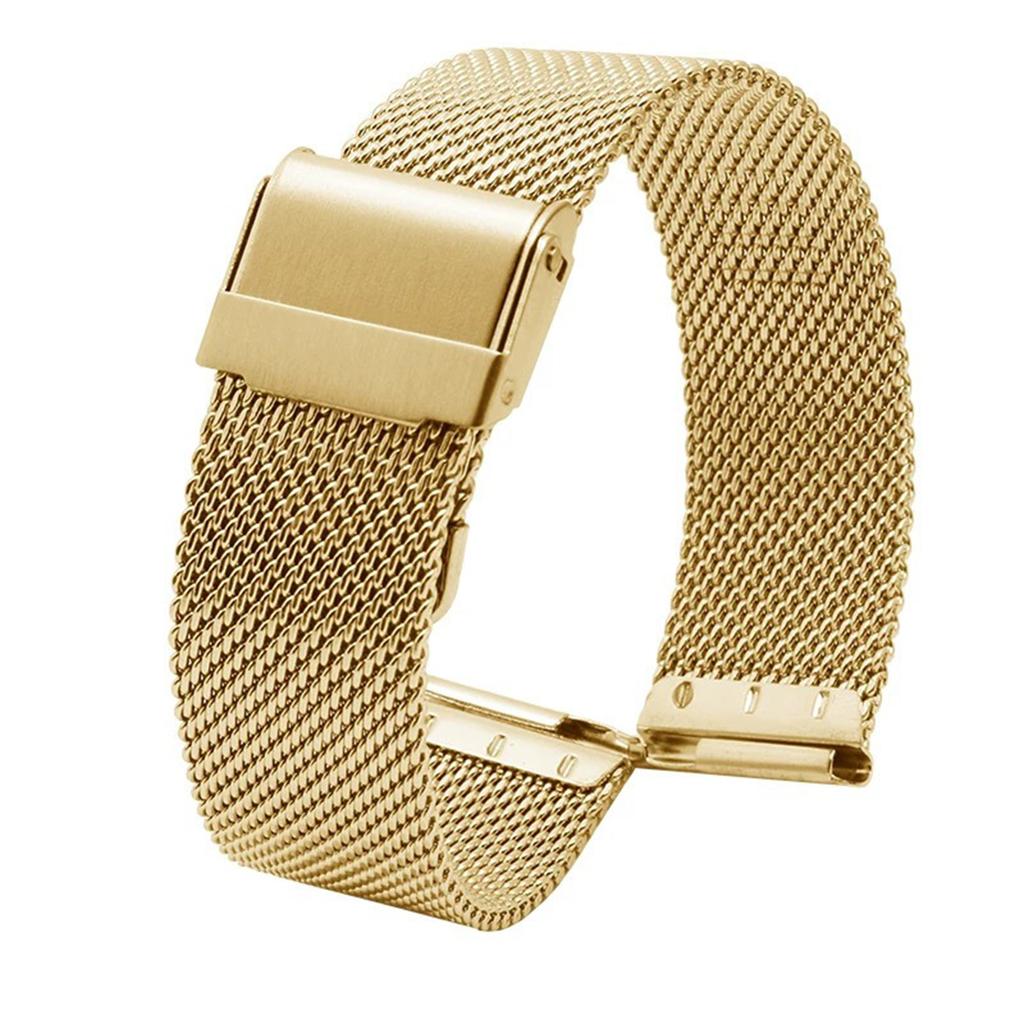 Uhrenarmbänder aus Edelstahl, atmungsaktiv, minimalistisch, modisch, rostfreier Netzgürtel, wiederverwendbar, robustes Uhrenarmband, 18/20/22 mm