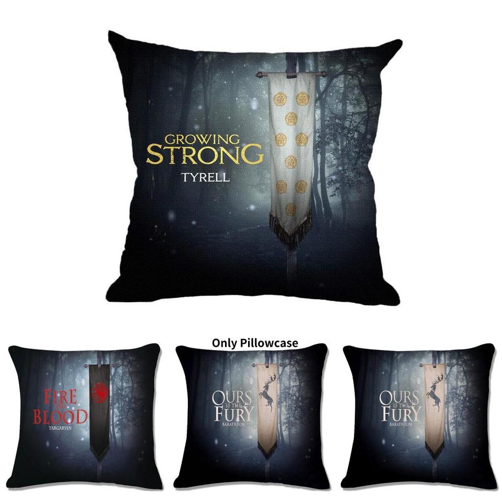 Game Of Thrones Inspired Decorative Throw Pillow Cover Featuring Unique Family Crests For Stylish Living Room Decor