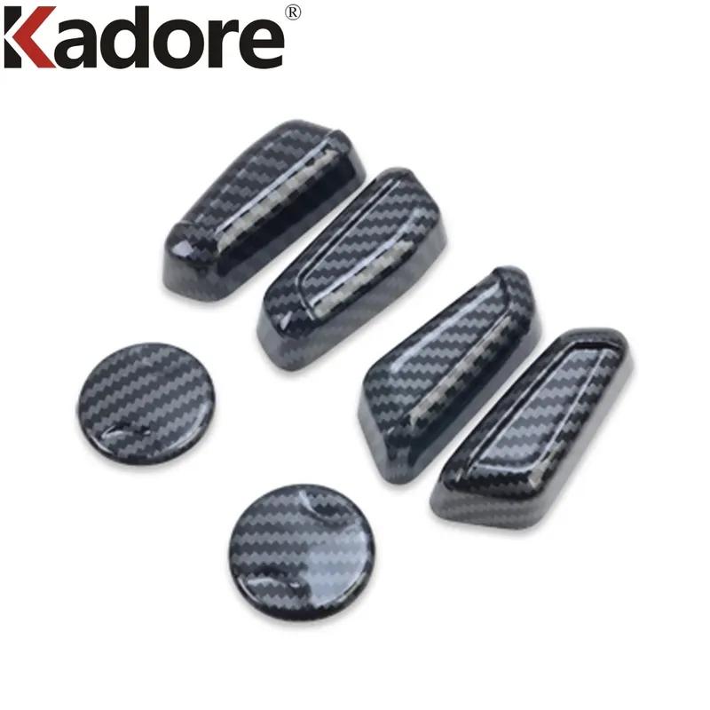 Car Seat Adjustment Switch Button Cover Trim For Hyundai Tucson    2024 Carbon Fiber Interior Mouldings Accessories