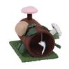 Cat Tunnel Interactive Protect Furniture Cat Climbing Frame Tunnel Bed Toy with Scratching Ball for