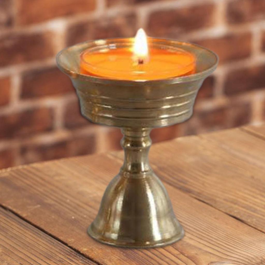 Ghee Lamp Butter Holder Candle Stand Auspicious Oil for Dinner
