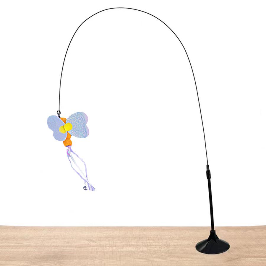 1 Piece Cat Teasing Stick Interactive Toy, Pet Artificial Feather Bell Refill Replacement Catcher Product, Suitable For Cat Exercise