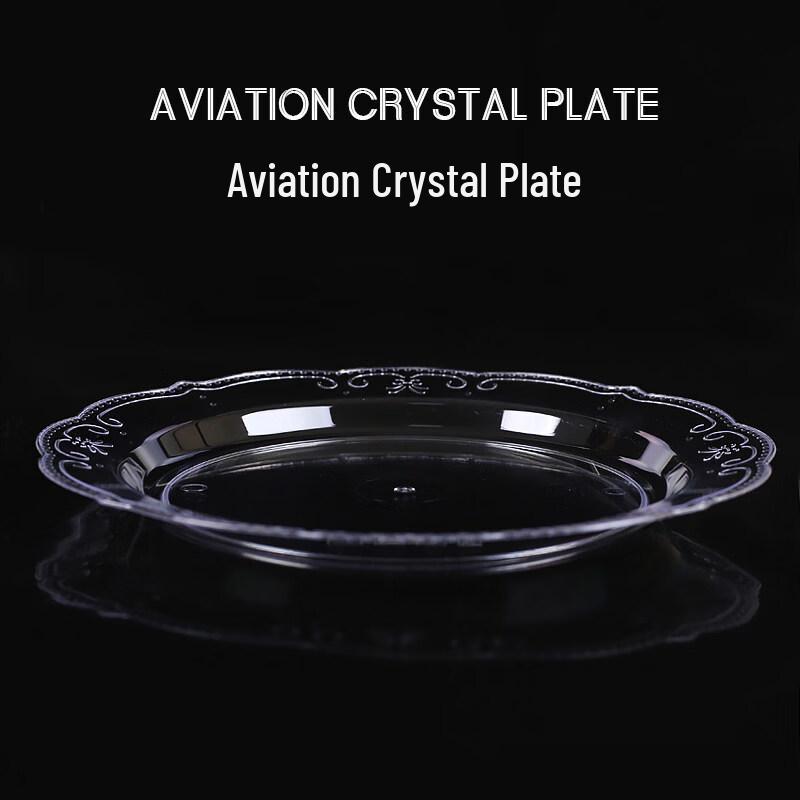 ZISIZ Disposable Plastic Round Plate