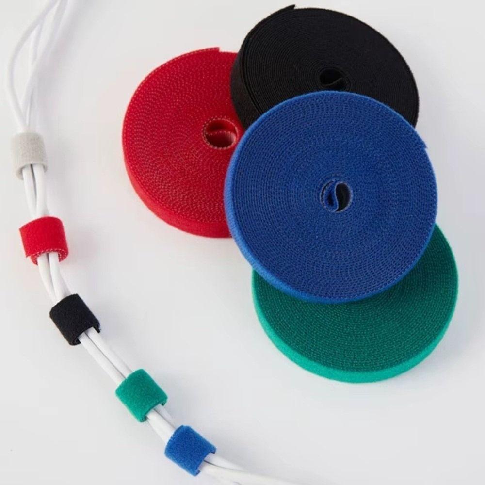 Reusable Double Side Hook and Loop Tape 10/12/14.5/20mm Green Garden Tape  Cord Organizer