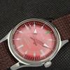 VINTAGE ORIS WINDING SWISS MENS REFURBISHED WRIST RED WATCH 558a-a296558-1