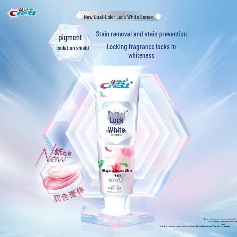 Crest Double Essence Whitening Toothpaste - White Peach Oolong (5-Pack)