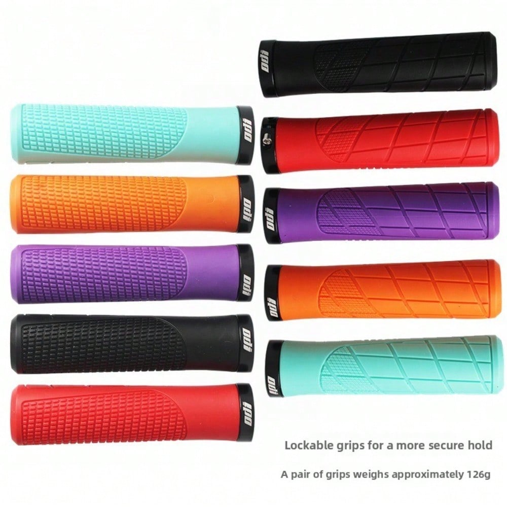 Rubber Grip, Mountain Bike Grip, Lock Grip, Non-slip Shock Absorber Folding Grip