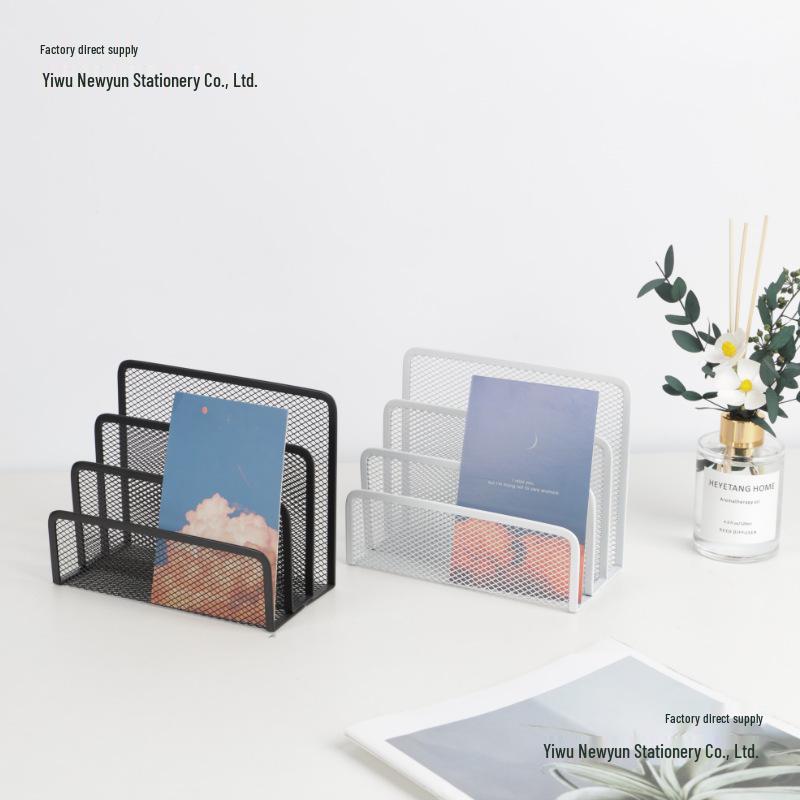 Metal Letter Tray and File Organizer Bookend