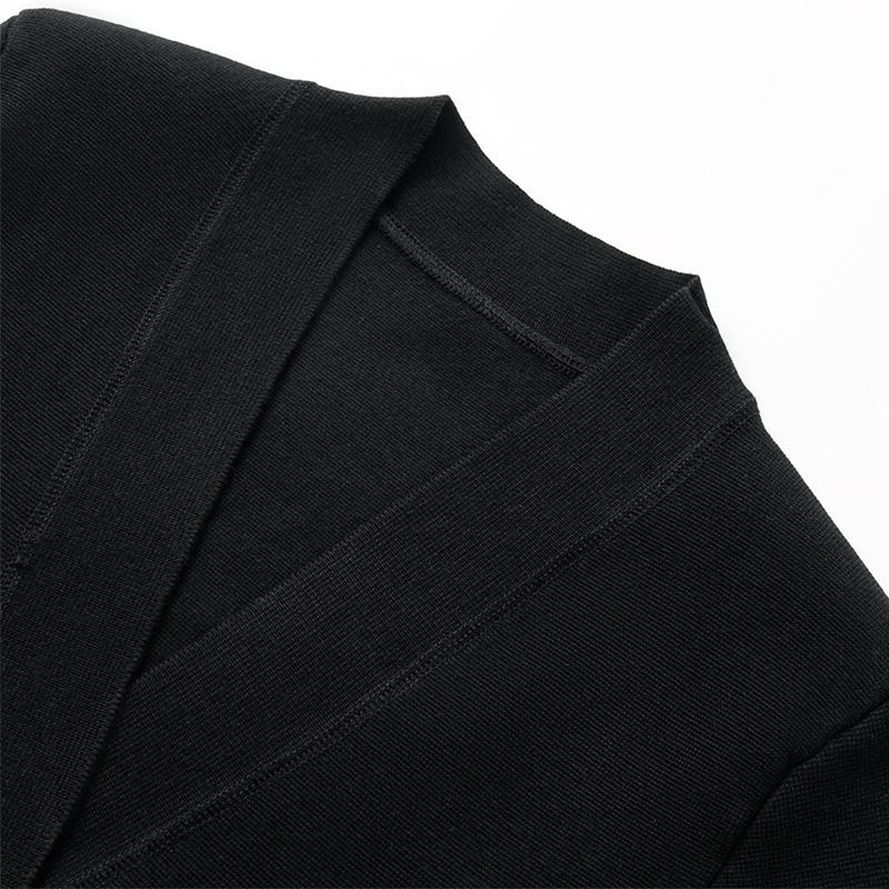 Luxusní návrhář s výstřihem do V Pletený svetr Svetr Kabát Dámské topy Móda Elegantní Elegantní Jarní Oblečení Podzim Y2k Oblečení