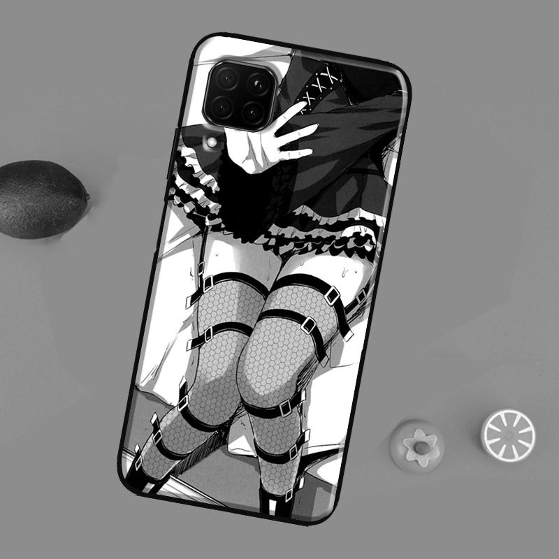 Anime Aesthetic Black Case For Huawei P40 P20 P30 Pro Mate 20 Lite P Smart 2019 Nova 5T Honor 50 Lite 10i 8X 9X