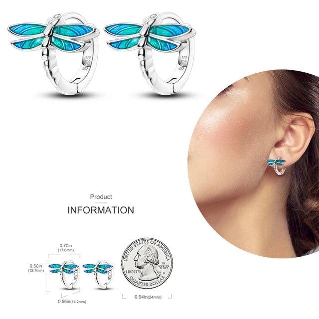 Brincos de argola de prata 925 para mulheres, brilhantes, pavê, cz, joias finas de luxo, brinco