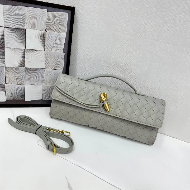 Hand-woven Bag, Hardware Lock, Dinner Bag, High-end Shoulder Bag, Women's Underarm Clutch Bag